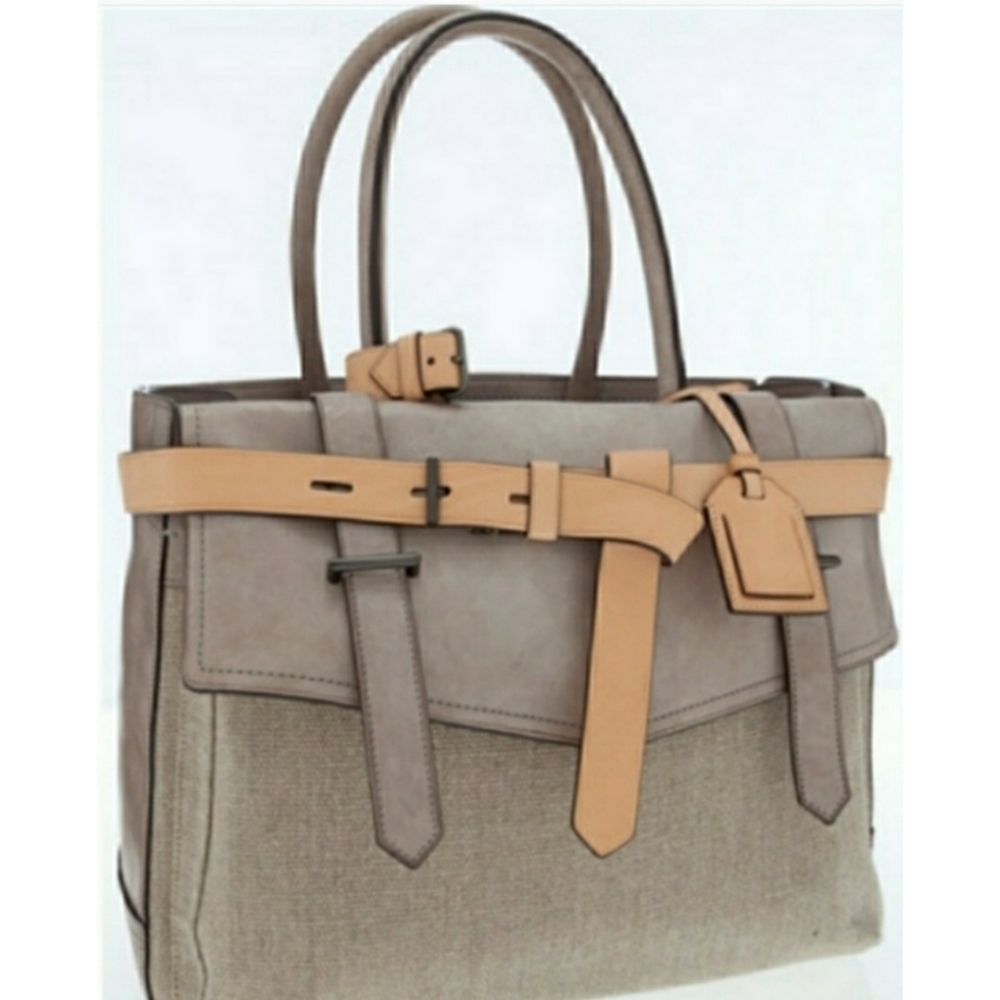 Reed Krakoff boxer tote woven leather combo